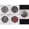 Image 1 : Lot of 5 Atlantic Provinces Numismatic Association Medals - 1984 Fredericton, Pewter; 1985 Halifax C
