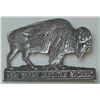 Image 2 : 1934 Canada National Park Pass Buffalo License Plate Topper - This item measures approx. 4 inches lo
