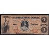 Image 1 : 1859 Colonial Bank of Canada $4 - CH 130-10-02-08 Two signatures. EF. S/N:1307/B.