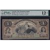 Image 1 : 1876 Dominion Bank $4 - CH 220-12-02, 10 known, PMG 12 Fine NET, Internal Tear, Paper Pull noted, S/
