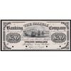 Image 1 : Lot of Three 18_ Halifax Banking Company $20 Proofs - CH 335-14-02-02P Front and Back B&W with Twent