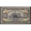 Image 1 : 1930 Bank of Nova Scotia £1 - CH 550-38-04-04 Fine, pressed. 29 on the register with two of these in