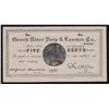Image 1 : Five Cent Grand River Pulp & Lumber Co - CH NL-30-10 Unlisted in Charlton Canadian Merchant Scrip Ca