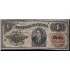 Image 1 : 1882 Dominion of Canada $4 - CH DC-10 VG, pinholes and some small splits in the edges. Pressed S/N:2