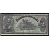 Image 1 : 1897 Dominion of Canada $2 - CH DC-14b Nice original VF, dory scene. S/N:564090/B.