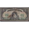 Image 1 : 1917 Dominion of Canada $1 - CH DC-23b. VG, nice low serial number. S/N:T-000048/D.