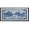 Image 2 : 1954 Bank of Canada $5 Specimen - CH BC-31S Numbered B0088. Gem uncirculated. S/N:A/C0000000.