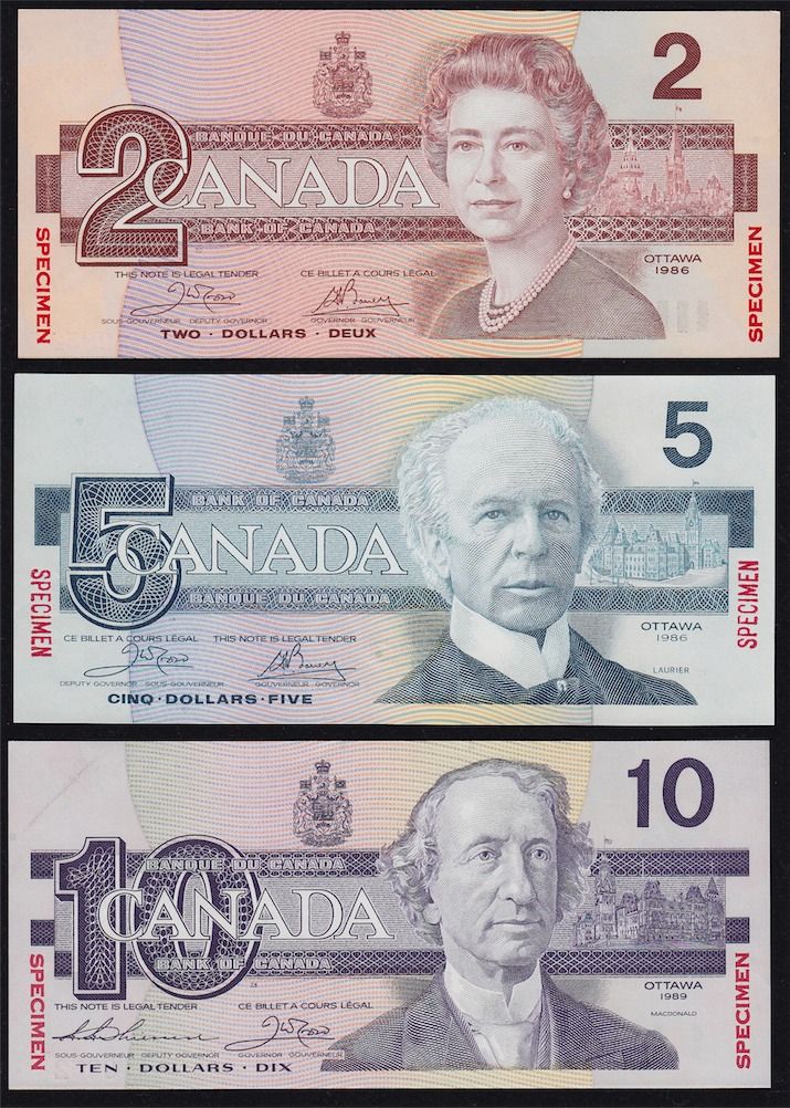 Bank of Canada Birds of Canada Specimen Note Set - These are all choice ...