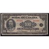 Image 1 : 1935 Bank of Canada $100 - CH BC-15 Repair at bottom center, rough edges, pressed.S/N:A03406/C.