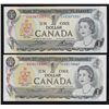 Image 1 : Lot of Three Bank of Canada Replacement Notes - Lot includes: CH BC-46aA-i UNC, S/N:AAX0178487. CH B