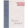 Image 1 : Canadian Bank Note Detection of Fraudulent Certificates Folder - A very interesting folio issued by