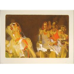 Jim Jensen Signed Sport Art Print -Runners Running