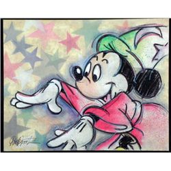 Dick Duerrstein Orig Art Painting Mickey Sorcerer