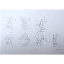 Disney Original Animation Drawing Mickey Mouse Poses