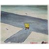 Image 1 : Original SpongeBob Animation Cel & Background Lonely