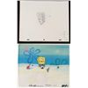 Image 1 : SpongeBob, Plankton Orig Production Cel Drawing Backgrd