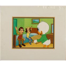 Louie Donald Duck Orig Disney Animation Production Cel