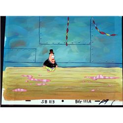 SpongeBob Orig Production Cel & Background Patrick Mess