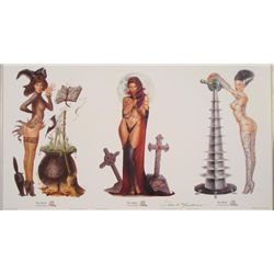 Bride Witch and Vamp Patrick Meadows Art Print Monster