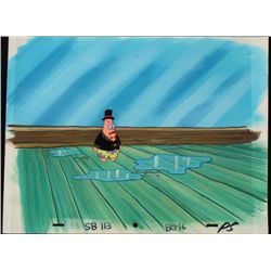 Orig SpongeBob Animation Cel & Background Patrick Spill