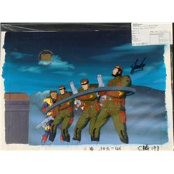 X-MEN Background Original Signed Cel Animation Stan Lee