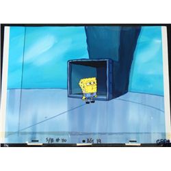 Original SpongeBob Production Cel & Background Chute