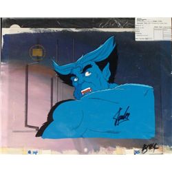 X-MEN Animation Original Background Signed Cel Stan Lee