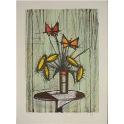 V. Beffa Signed Art Print -Flowers in Vase