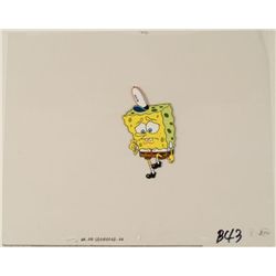 Orig SpongeBob Animation Production Cel Cautious Steps