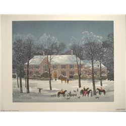 Michel Delacroix Art Print Chasse d'Hiver -Out of Print