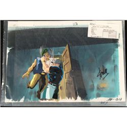 X-Men Signed Cel Original Animation Background Stan Lee