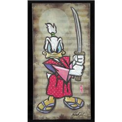 Dick Duerrstein Original Painting Donald Duck Samurai