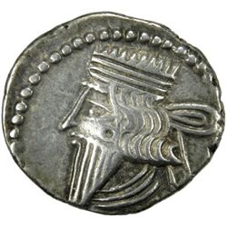 PARTHIAN KINGDOM: Mithradates V, 140, AR drachm (3.67g), Ecbatana mint
