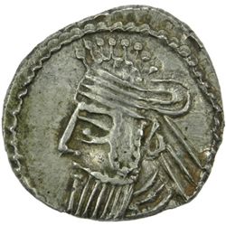 PARTHIAN KINGDOM: Vologases IV, AD 147-191, AR drachm (3.86g), Ecbatana mint