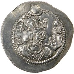 SASANIAN KINGDOM: Zahmasp, 487-489, AR drachm (4.12g), WH (Veh-Ardashir), year 2