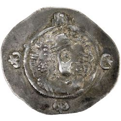 SASANIAN KINGDOM: Hormizd IV, 579-590, AR drachm (3.89g), unknown mint, year 6