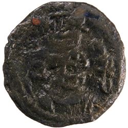 ARAB-SASANIAN: Anonymous, ca. 700-720, AE pashiz (2.94g), Zaranj, ND