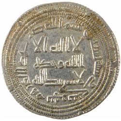 UMAYYAD: al-Walid I, 705-715, AR dirham (2.92g), Nahr Tira, AH90