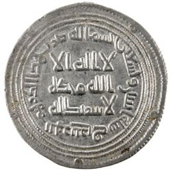 UMAYYAD: al-Walid I, 705-715, AR dirham (2.92g), Nahr Tira, AH92