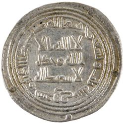 UMAYYAD: al-Walid I, 705-715, AR dirham (2.90g), Surraq, AH93