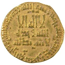 ABBASID: al-Mansur, 754-775, AV dinar (4.09g), NM, AH155