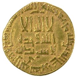 ABBASID: al-Mansur, 754-775, AV dinar (4.08g), NM, AH158