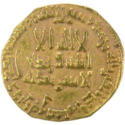 ABBASID: al-Mahdi, 775-785, AV dinar (4.11g), NM, AH165