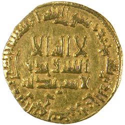 ABBASID: al-Mahdi, 775-785, AV dinar (4.07g), NM, AH165