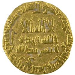 ABBASID: al-Mahdi, 775-785, AV dinar (3.88g), NM, AH165