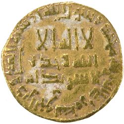 ABBASID: al-Mahdi, 775-785, AV dinar (4.04g), NM, AH167