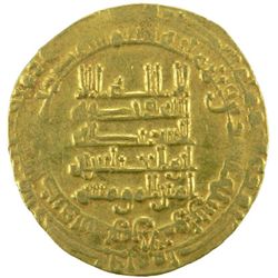 ABBASID: al-Muqtadir, 908-932, AV dinar (4.42g), Tustar min al-Ahwaz, AH320