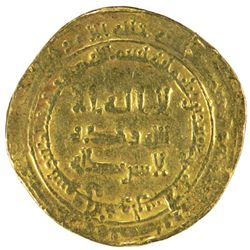 ABBASID: al-Radi, 934-940, AV dinar (6.58g), Suq al-Ahwaz, AH323