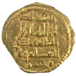 ABBADID OF SEVILLE: al-Mu'tamid Muhammad, 1069-1091, AV fractional dinar (1.05g), NM, ND