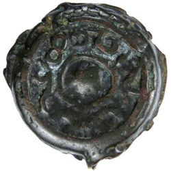 ALAWI SHARIF: Sulayman, 1793-1822, AE 2 fals (9.82g), Tetuan, AH1208